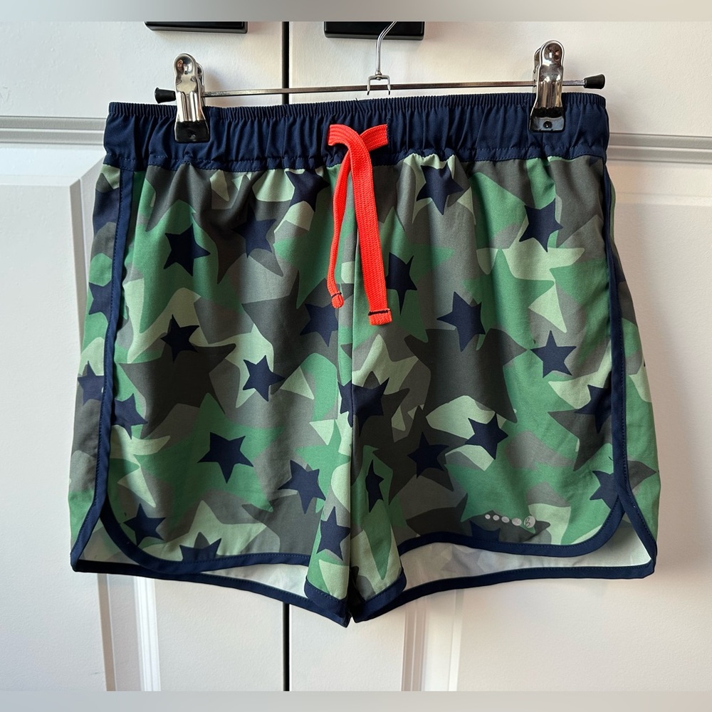 Mini Boden Camo Stars Shorts (Size 15)